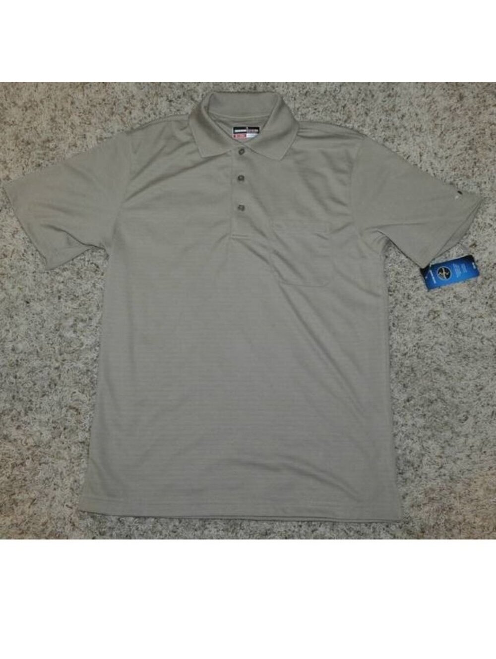 Grand Slam Golf Polo S Mens Brown Short Sleeve Dry-Knit Relaxed 1 Pkt Shirt